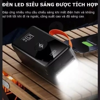 Sạc dự phòng 80.000mAh 120W sạc nhanh, pin lớn, đa cổng - Giá 590.000 VND 6 Sạc dự phòng 80.000mAh 120W sạc nhanh, pin lớn, đa cổng - Giá 590.000 VND 6