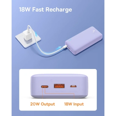 Sạc dự phòng Airpow BASEUS 20.000mAh 20W sạc nhanh cho iPhone 15/14/13/12 & Xiaomi - Giá ưu đãi 339k
