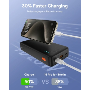 Sạc dự phòng Airpow BASEUS 20.000mAh 20W sạc nhanh cho iPhone 15/14/13/12 & Xiaomi - Giá ưu đãi 339k