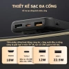 Sạc dự phòng ANRMESUN 10.000mAh PD 22.5W nhanh, LED hiển thị, tích hợp dây Type-C và Lightning cho iPhone Android 4