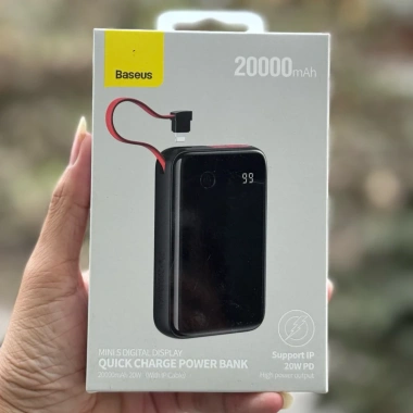 Sạc dự phòng Baseus 20.000mAh kèm dây LN, sạc nhanh PD 20W - Giá chỉ 399.000đ 7