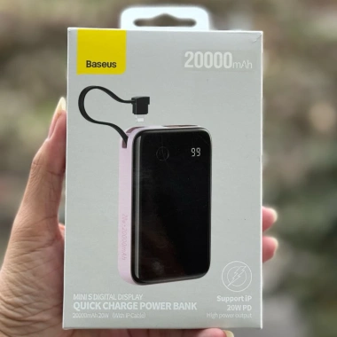 Sạc dự phòng Baseus 20.000mAh kèm dây LN, sạc nhanh PD 20W - Giá chỉ 399.000đ 8