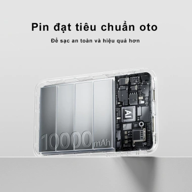 Sạc Dự Phòng Baseus FC11 10.000/20.000mAh 22.5W PD - 4 Cổng, 2 Cáp, Bảo Hành Chính Hãng - 599k