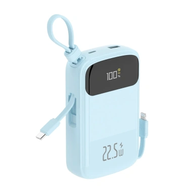 Sạc dự phòng BESTON 10.000/20.000mAh sạc nhanh 22.5W, 2 dây C và L, LED, chỉ 359.000₫