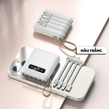 Sạc Dự Phòng Demino Đa Năng 4 Cổng Sạc Nhanh, Tháo Rời, Cầm Tay và Dây Đeo - 209.000₫ 10