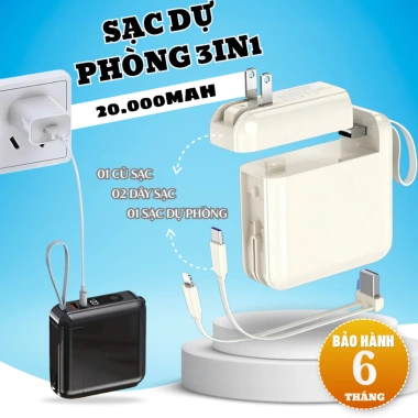 Sạc dự phòng FEPO sạc nhanh, nhỏ gọn - Thiết bị thông minh cho công việc và du lịch, chỉ 550k