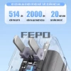Sạc dự phòng FEPO sạc nhanh, nhỏ gọn - Thiết bị thông minh cho công việc và du lịch, chỉ 550k 2