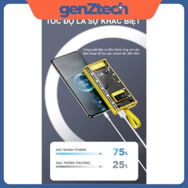Sạc Dự Phòng GenZtech 120W 30.000mAh, 4 Cổng Sạc Nhanh 22,5W, Tích Hợp, Phù Hợp Mọi Loại Máy, Giá 175k 3 Sạc Dự Phòng GenZtech 120W 30.000mAh, 4 Cổng Sạc Nhanh 22,5W, Tích Hợp, Phù Hợp Mọi Loại Máy, Giá 175k 3