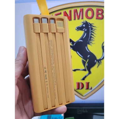 Sạc Dự Phòng HD227 KP205 20.000‑30.000mAh Trong Suốt 4 Dây và 4 Cổng - Giá 270.000 4