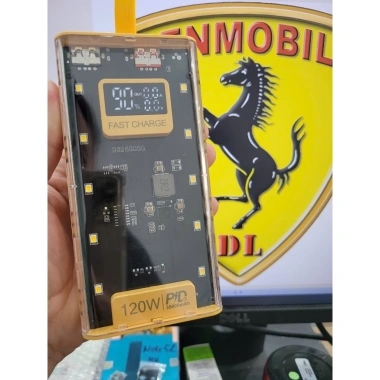 Sạc Dự Phòng HD227 KP205 20.000‑30.000mAh Trong Suốt 4 Dây và 4 Cổng - Giá 270.000 10