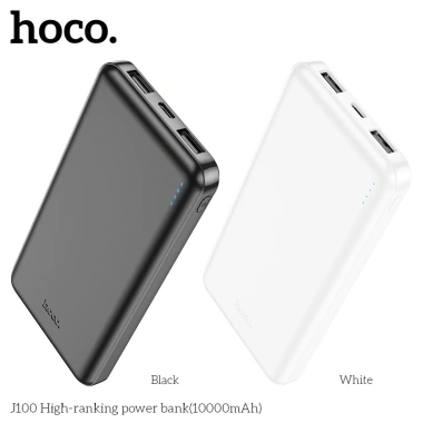 Sạc dự phòng HOCO J100 10.000mAh - 2 cổng USB nhanh, dung lượng lớn, 136k