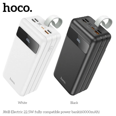 Sạc dự phòng Hoco J86A 30.000-60.000mAh 4 cổng sạc nhanh 22,5W, chỉ 329.000₫
