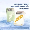Sạc Dự Phòng Không Dây 10.000mAh + Quạt Tản Nhiệt, Sạc Siêu Nhanh, Kèm Cáp Dự Phòng - Giá 329k 5