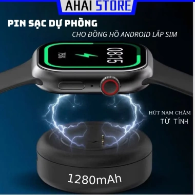 Sạc dự phòng không dây 1.380mAh cho đồng hồ Android lắp SIM nghe gọi - 230.000đ AHAI 3
