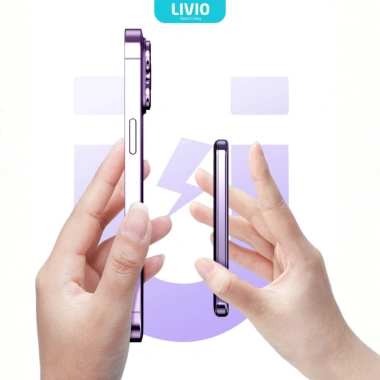 Sạc dự phòng không dây LIVIO Ultra Slim L09X 15W, vỏ nhôm, siêu mỏng, nhỏ gọn, CCC - 299k 9 Sạc dự phòng không dây LIVIO Ultra Slim L09X 15W, vỏ nhôm, siêu mỏng, nhỏ gọn, CCC - 299k 9