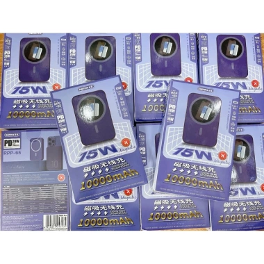 Sạc dự phòng không dây RPP 65 10.000mAh Remax - Sạc nhanh 20W/15W, chính hãng, bảo hành 6 tháng 9