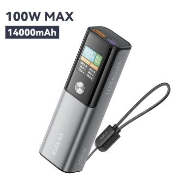 Sạc dự phòng KUULAA 100W 14.000mAh cho laptop, 2 cổng đa thiết bị - Giá chỉ 849.000₫