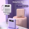Sạc dự phòng mini 10.000mAh siêu mỏng, dây sạc nhanh, cầm tay, chỉ 278.000₫
