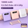 Sạc dự phòng mini 10.000mAh siêu mỏng, dây sạc nhanh, cầm tay, chỉ 278.000₫ 2