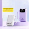 Sạc Dự Phòng Mini 20.000mAh Chính Hãng - 4 Cáp Tích Hợp, Đèn LED, Siêu Nhanh, Giá Ưu Đãi 105.300₫ 5