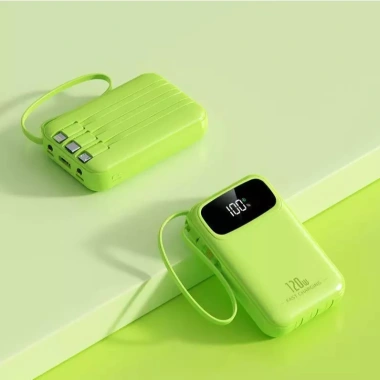 Sạc Dự Phòng Mini 20.000mAh Chính Hãng - 4 Cáp Tích Hợp, Đèn LED, Siêu Nhanh, Giá Ưu Đãi 105.300₫