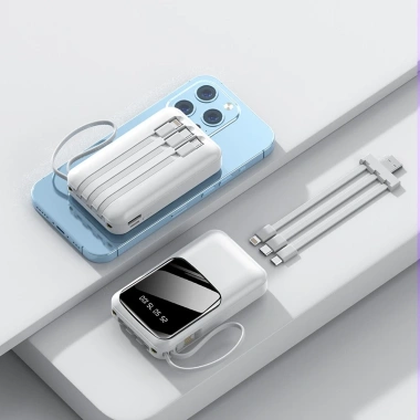 Sạc dự phòng mini đa năng 3 cổng 10.000‑20.000mAh, LED hiển thị pin, 12W và đèn pin – Giá chỉ 159.900₫
