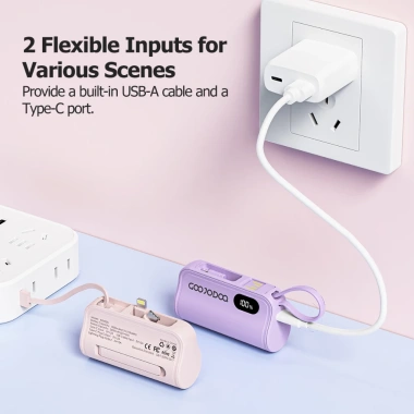 Sạc dự phòng mini GOOJODOQ 2.024 Giáng sinh Type-C & Lightning, chỉ 109k 2 Sạc dự phòng mini GOOJODOQ 2.024 Giáng sinh Type-C & Lightning, chỉ 109k 2