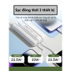 Sạc dự phòng nhanh 20.000mAh tích hợp 2 dây sạc, đèn LED hiển thị dung lượng - Giá chỉ 189.000₫ 7