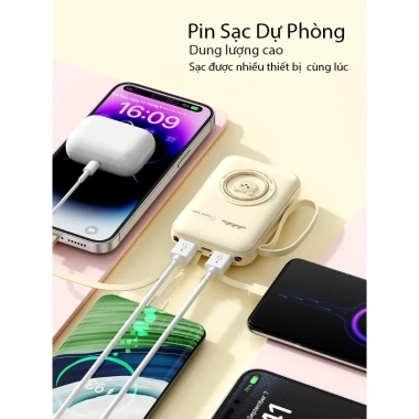 Sạc Dự Phòng Nhanh 4 Cổng Dung Lượng Cao - Sạc Pin Tiện Lợi, Giá 129.999 VND 7