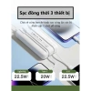 Sạc dự phòng nhanh PD22.5W 20.000mAh kèm 2 dây sạc màn hình LED hiển thị - Giá 189.000₫ 4
