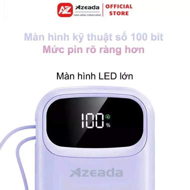 Sạc Dự Phòng PD 22.5W 10.000/20.000mAh - Dây Đôi, Sạc Nhanh, Màn Hình LED P03 Giá Ưu Đãi 278k