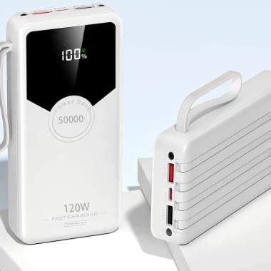 Sạc dự phòng PD120W 50.000-80.000mAh màn hình LED tích hợp, siêu mạnh, giá 215.000₫ 3 Sạc dự phòng PD120W 50.000-80.000mAh màn hình LED tích hợp, siêu mạnh, giá 215.000₫ 3