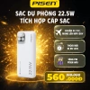 Sạc Dự Phòng PISEN 22.5W 10.000/20.000mAh, 2 Cáp, Tặng Pin AA5, Du Lịch và Máy Bay TP-D31 - Giá 560k