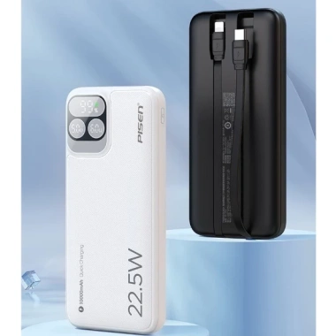 Sạc Dự Phòng PISEN 22.5W 10.000/20.000mAh, 2 Cáp, Tặng Pin AA5, Du Lịch và Máy Bay TP-D31 - Giá 560k