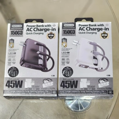Sạc Dự Phòng Remax RPP-588 15.000mAh Input 220V Chính hãng BH 12 tháng - 1.15tr