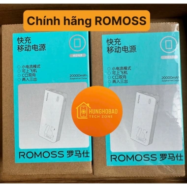 Sạc dự phòng Romoss 20.000mAh chính hãng chuẩn 3C, sạc nhanh 22.5W, hỗ trợ nhiều cổng, giá 350.000 VND 2