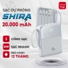 Sạc dự phòng SHIRA 10.000mAh - 3 cáp sạc nhanh, nhỏ gọn, đa năng, chỉ 289.000₫