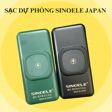 Sạc dự phòng Sinoele 50.000mAh + 4 dây sạc, màn hình LED, full anole - Nạp nhanh, giá 270k