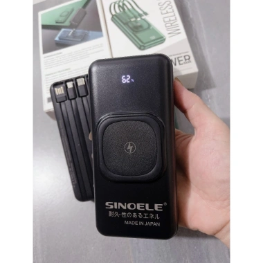 Sạc dự phòng Sinoele 50.000mAh + 4 dây sạc, màn hình LED, full anole - Nạp nhanh, giá 270k 4 Sạc dự phòng Sinoele 50.000mAh + 4 dây sạc, màn hình LED, full anole - Nạp nhanh, giá 270k 4