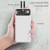 Sạc Dự Phòng Suốt 30.000mAh - Cổng Nhanh 22.5W & PD 20W, LED Đèn, Kèm 2 Đầu Sạc 2