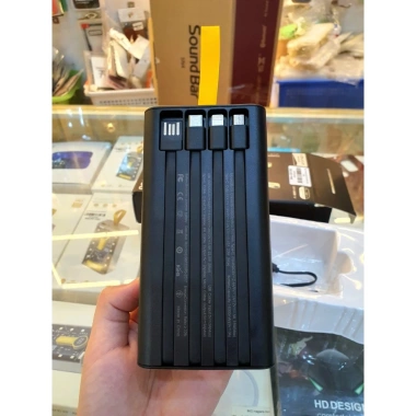 Sạc dự phòng trong suốt 30.000mAh - 4 cổng sạc nhanh 25W và PD 120W, đầu dây cực bền 3