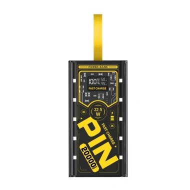 Sạc dự phòng trong suốt 30/50.000mAh PD20W sạc nhanh 4 dây tích hợp đèn LED 275.000đ 10