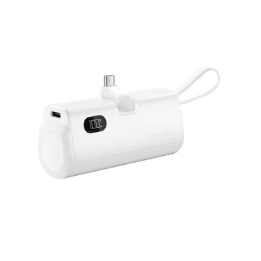 Sạc dự phòng Vention 4.800mAh LED gập, sạc nhanh 22.5W, IP16, Lightning, cho điện thoại & phụ kiện 10