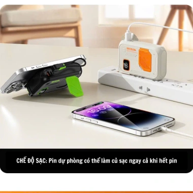 Sạc Dự Phòng VICTORY 10.000/20.000mAh - 22.5W, 15W không dây, đầu AC, 316.000 VND 3