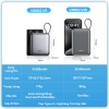 Sạc dự phòng VINKO V10 20.000mAh 22.5W tích dây Type‑C & IP, màn hình LED, hỗ trợ iPhone & Android 9