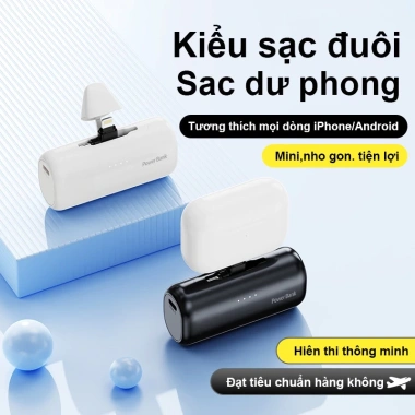 Sạc Dự Phòng X015 Chính Hãng Dây Củ Sạc Chứng Nhận BH 12 Tháng Thiết Kế Tối Giản Giá 99.800 VND 2