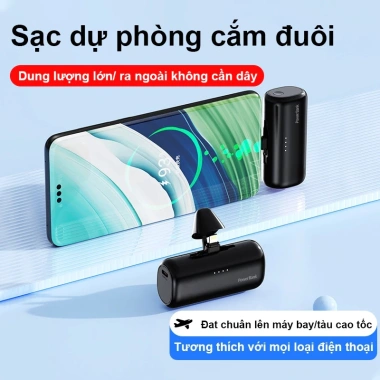 Sạc Dự Phòng X015 Chính Hãng Dây Củ Sạc Chứng Nhận BH 12 Tháng Thiết Kế Tối Giản Giá 99.800 VND 3
