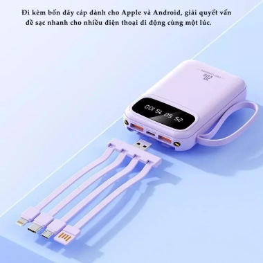 Sạc dự phòng X279 20.000mAh siêu nhanh, thiết kế nhỏ gọn, giá ưu đãi 89.000đ
