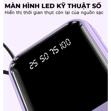 Sạc dự phòng XY68 20.000/10.000/5.000mAh, sạc nhanh, pin mini dung lượng lớn – Giá ưu đãi 114.881₫ 6