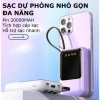 Sạc dự phòng XY68 20.000mAh/10.000mAh/5.000mAh dung lượng lớn sạc nhanh, kèm dây 2